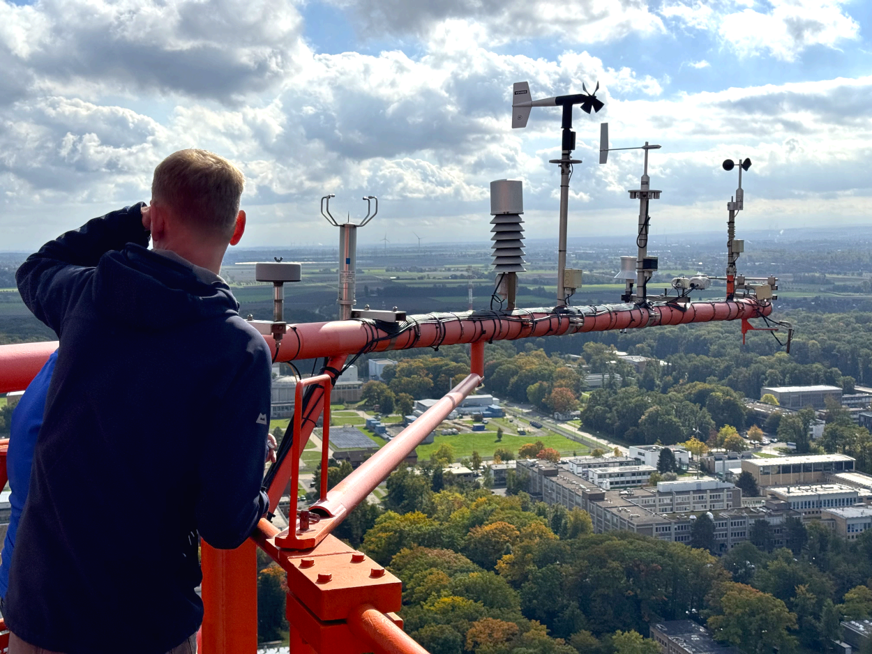 On top of the measurement tower - source: TERENO